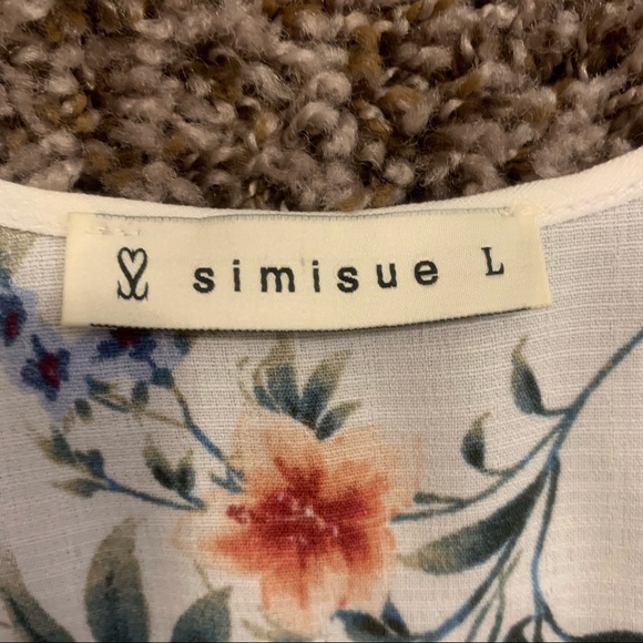 White Floral Kimono - Picture 5 of 6